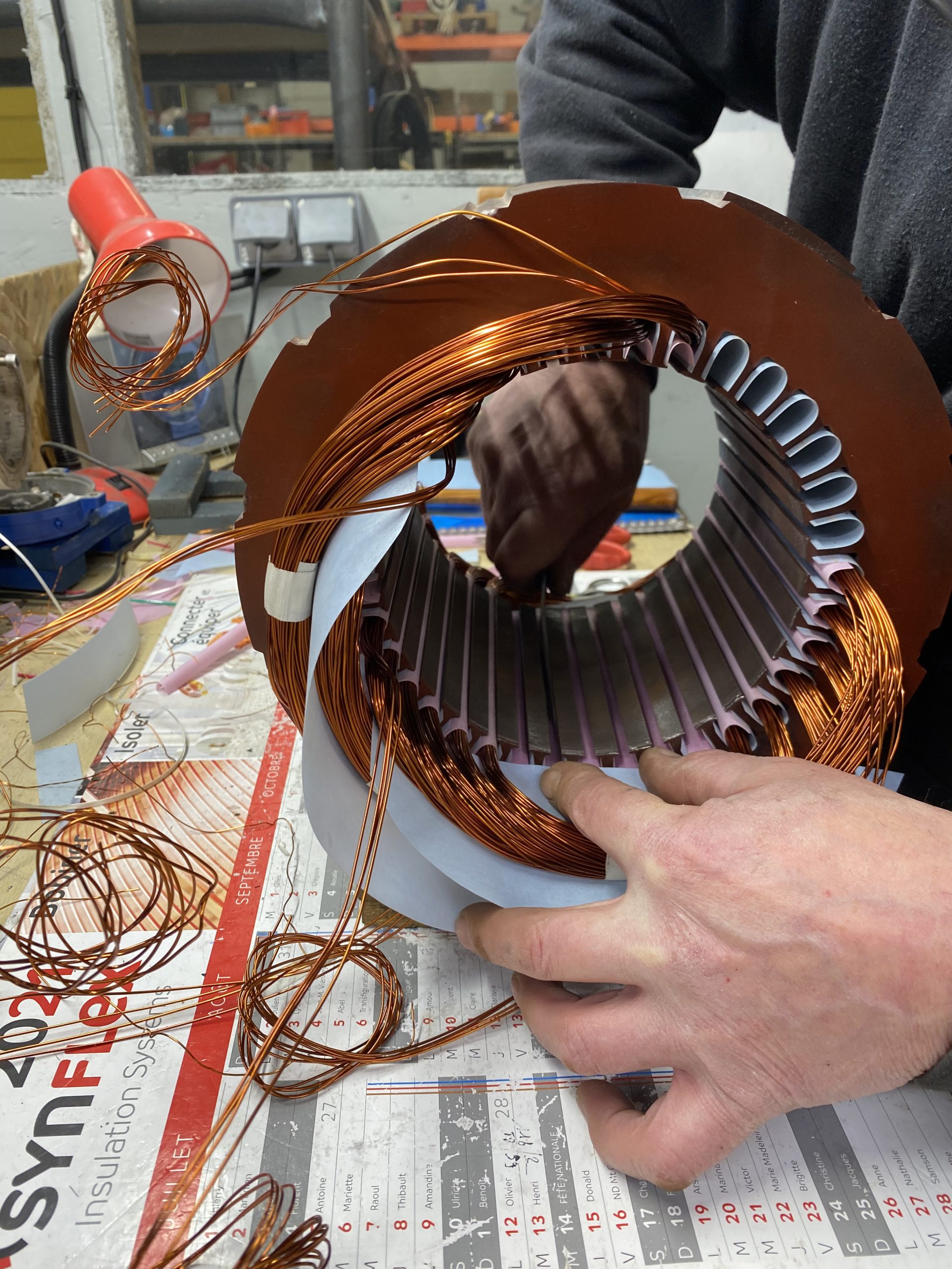 Rebobinage de moteur dans l'atelier de Lorient bobinage Allano