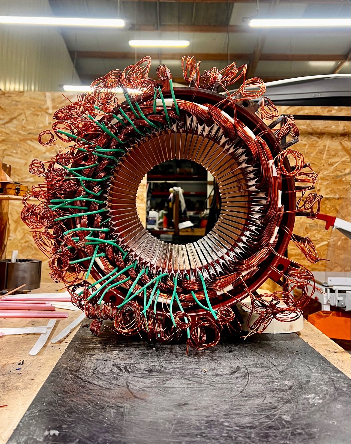 Bobinage industriel : Rebobinage d'un moteur électrique